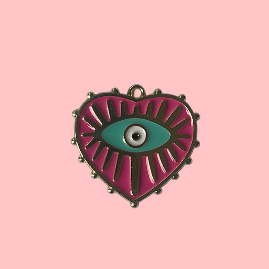 Charms coeur oeil