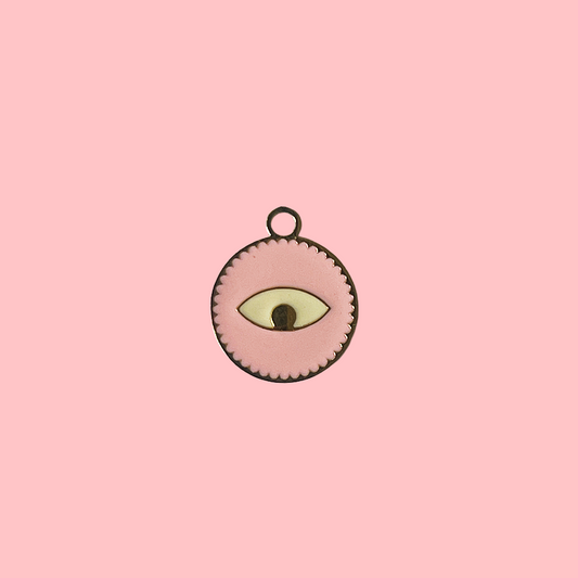 Charms oeil rose